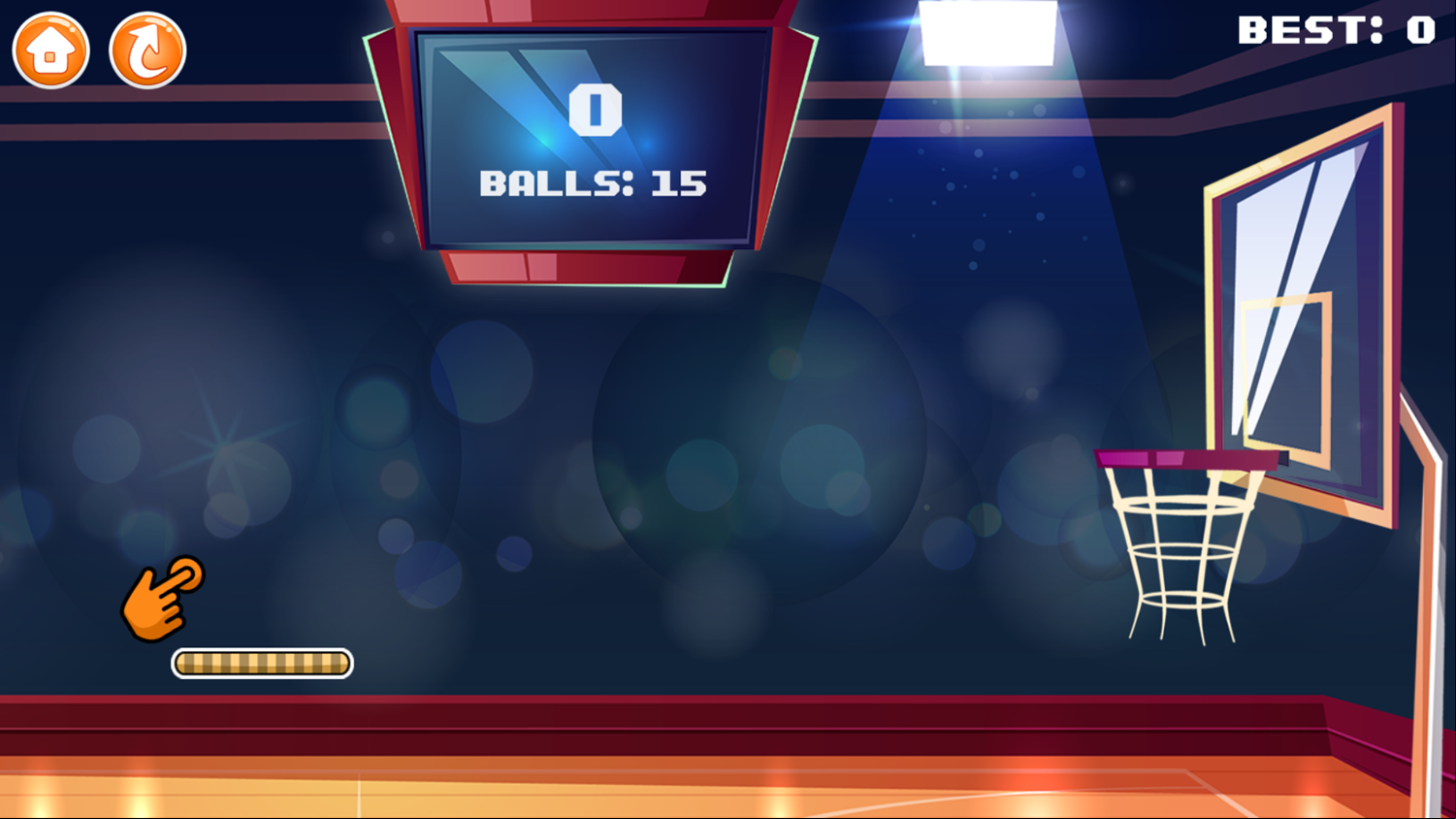 Basketball Challenge Game How To Play Screenshot.