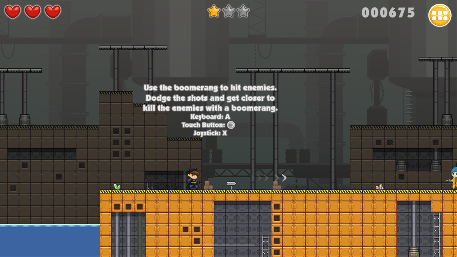 Battboy Adventure Game Play Tips Screenshot.