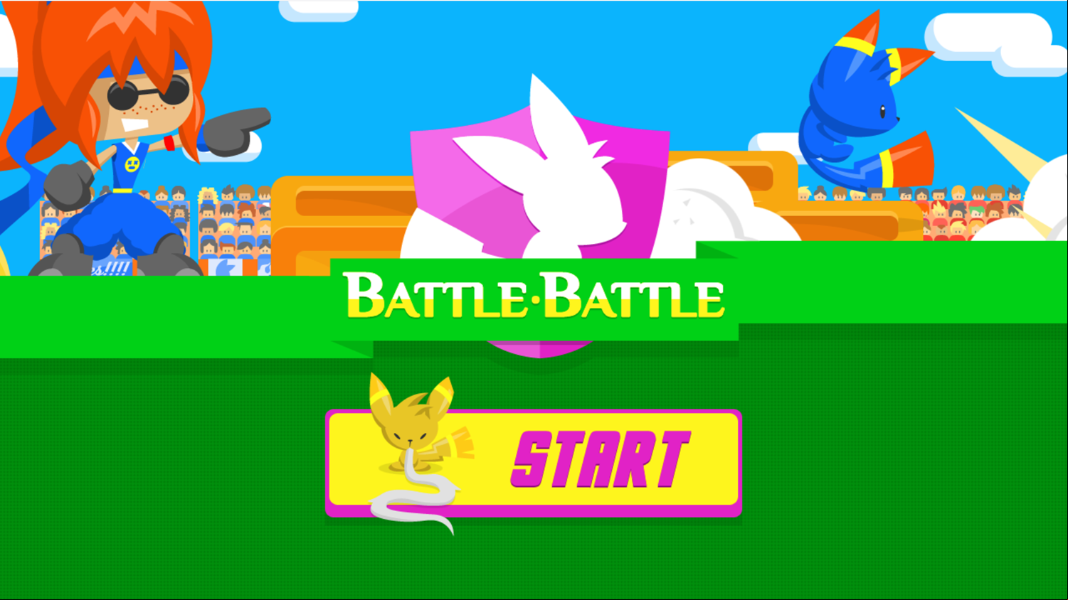 Battle Battle Game Welcome Screenshot.