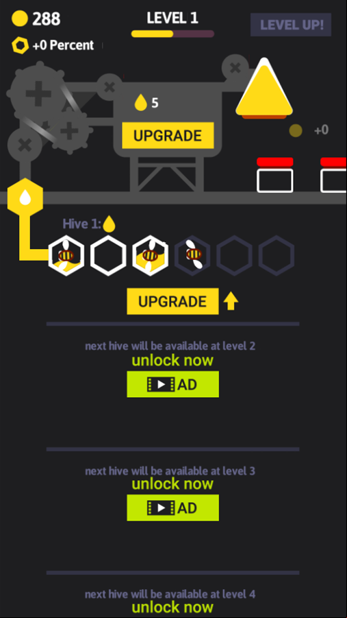 Bee Game Upgraded Hive Screenshot.