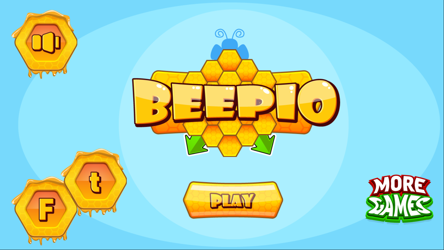 Beepio Welcome Screen Screenshot.