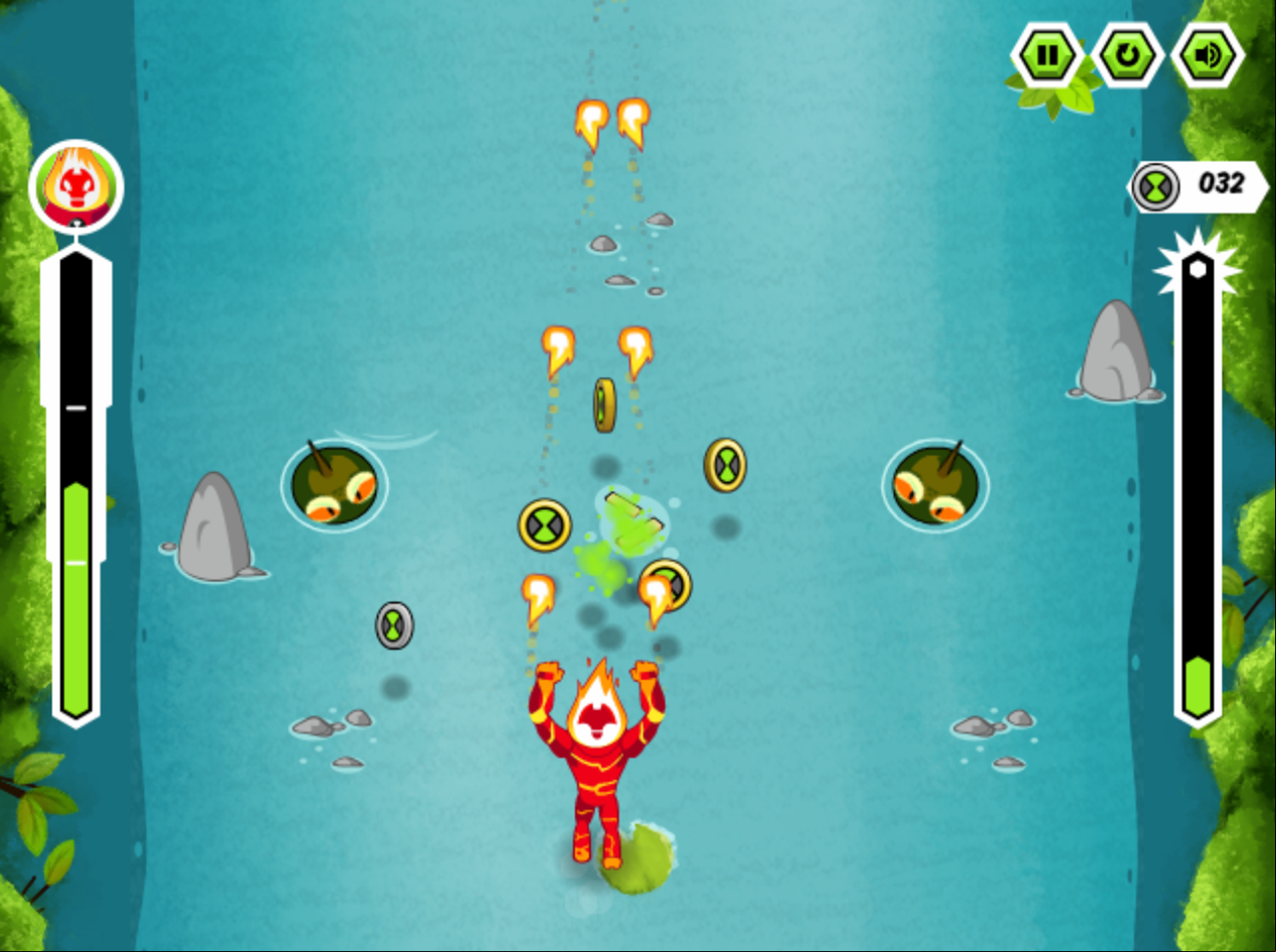 Ben 10 Alien Rush Game  Screenshot.