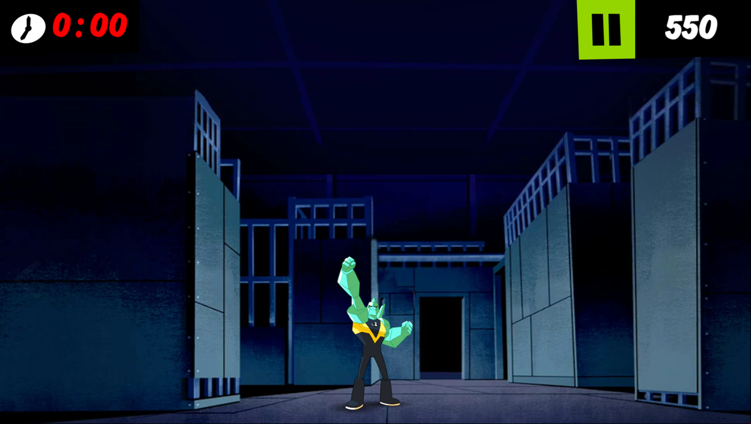 Ben 10 Diamonhead Shoot Game Level Complete Screenshot.