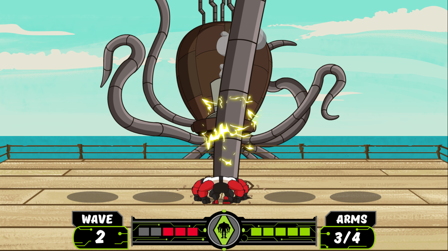 Ben 10 No Arm Done Game Screenshot.