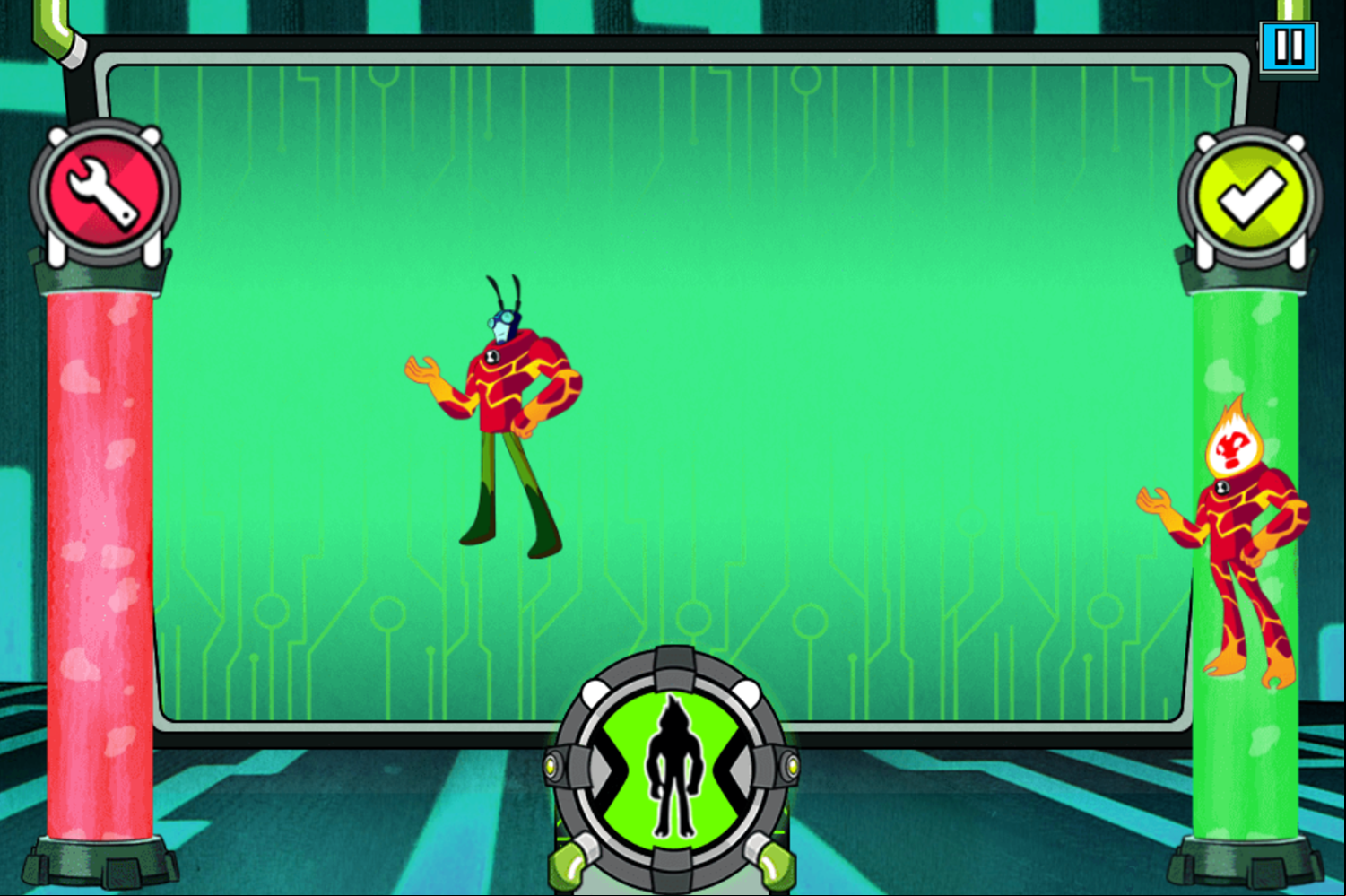 Ben 10 Omnitrix Glitch Game Stage 1 Play Screenshot.