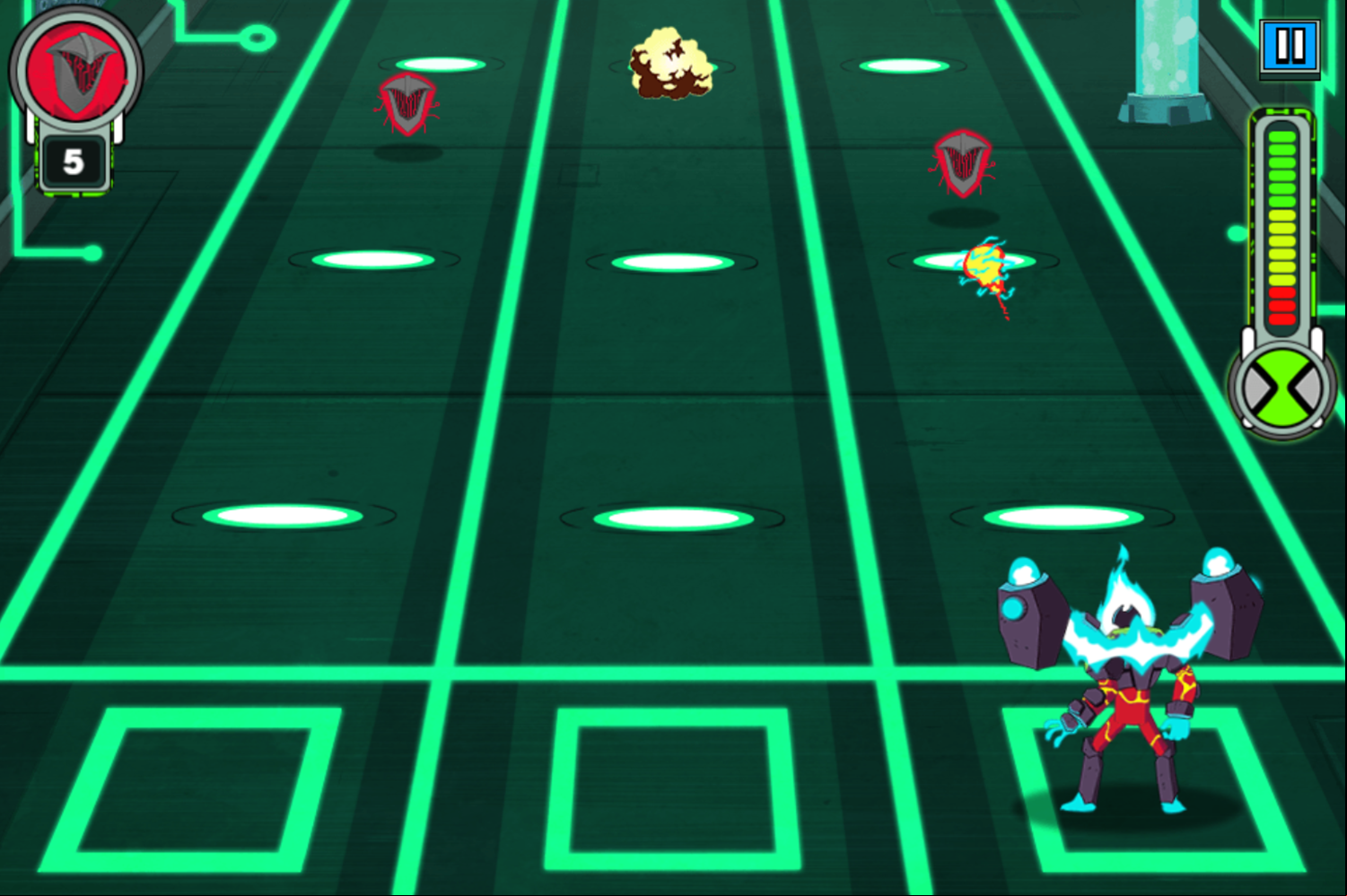Ben 10 Omnitrix Glitch Game DNA Decode Stage 3 Play Screenshot.