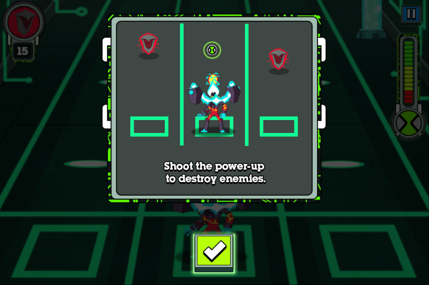 Ben 10 Omnitrix Glitch Game DNA Decode Stage 3 Play Tips Screenshot.