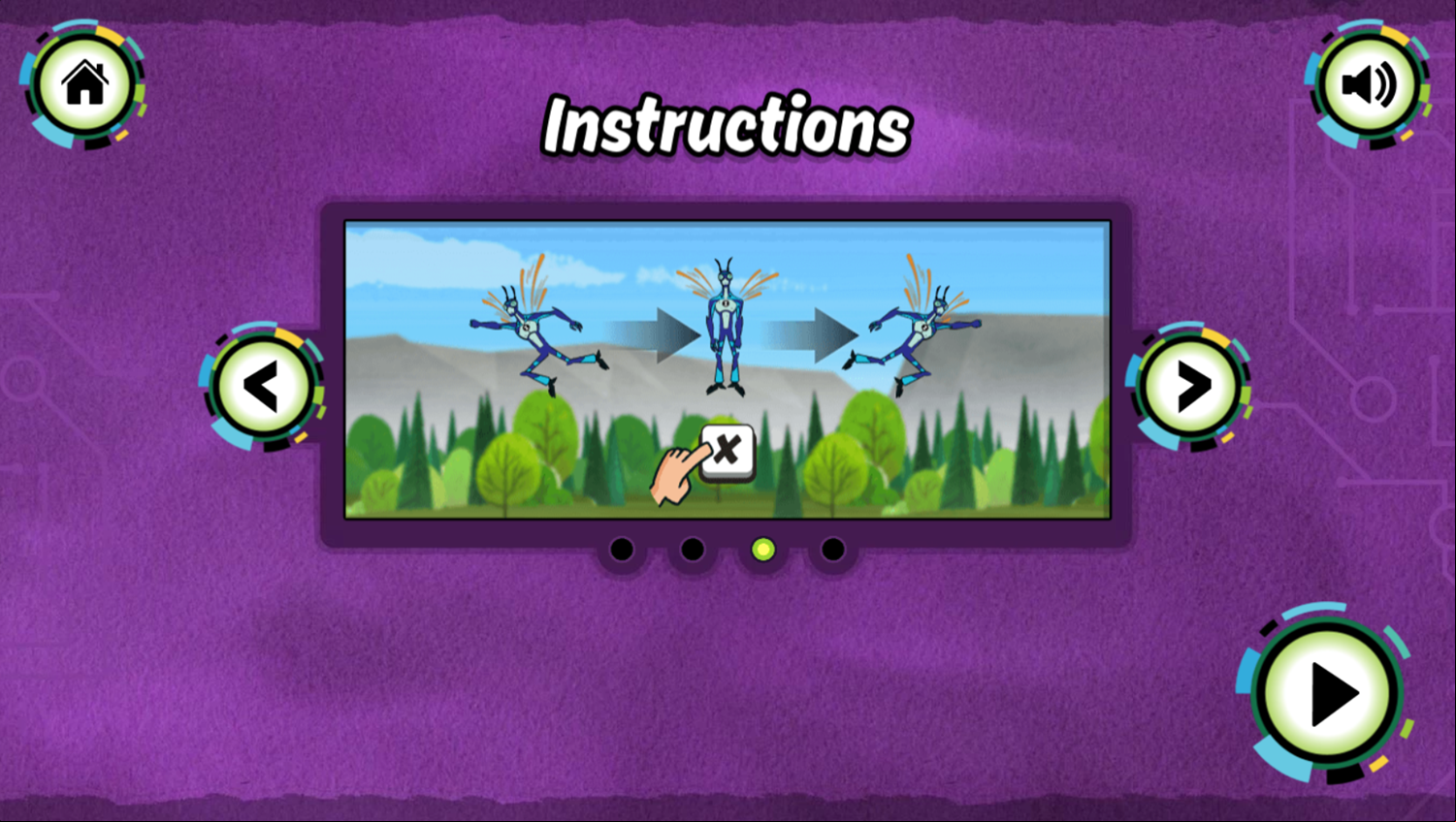 Ben 10 Steam Camp Game Play Tips Screenshot.