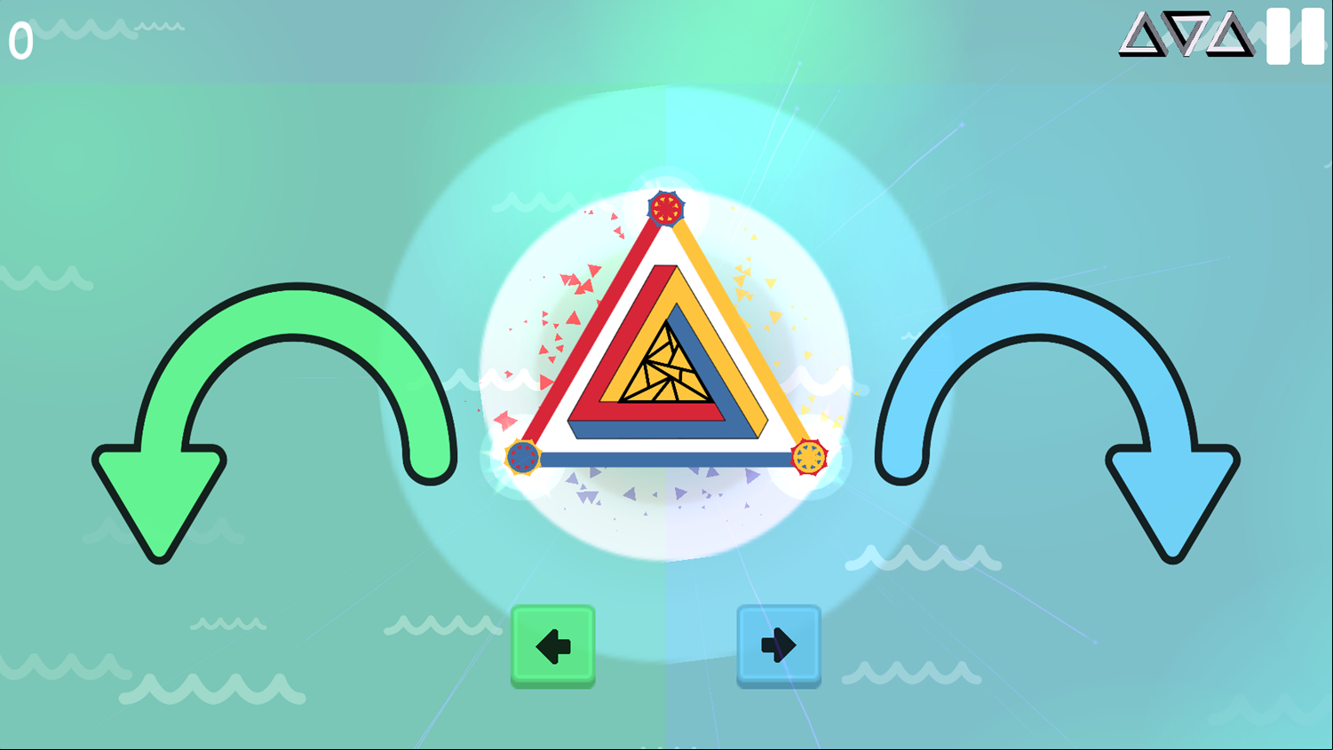 Bermuda Triangle Game Start Screenshot.