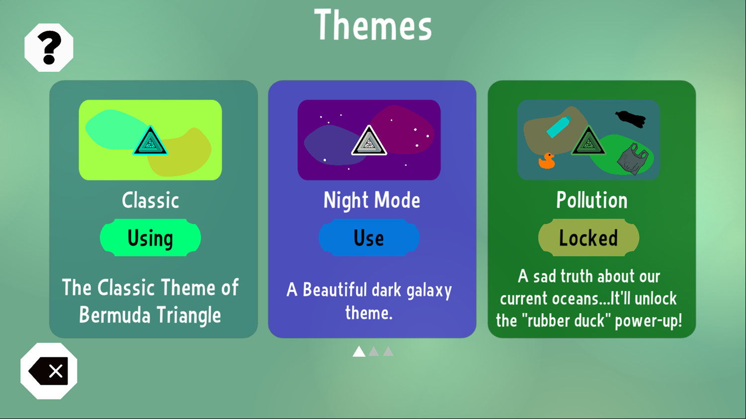 Bermuda Triangle Game Themes Screenshot.