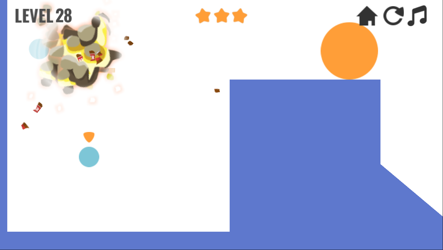 Blasty Bottles Game Trick Shot Screenshot.