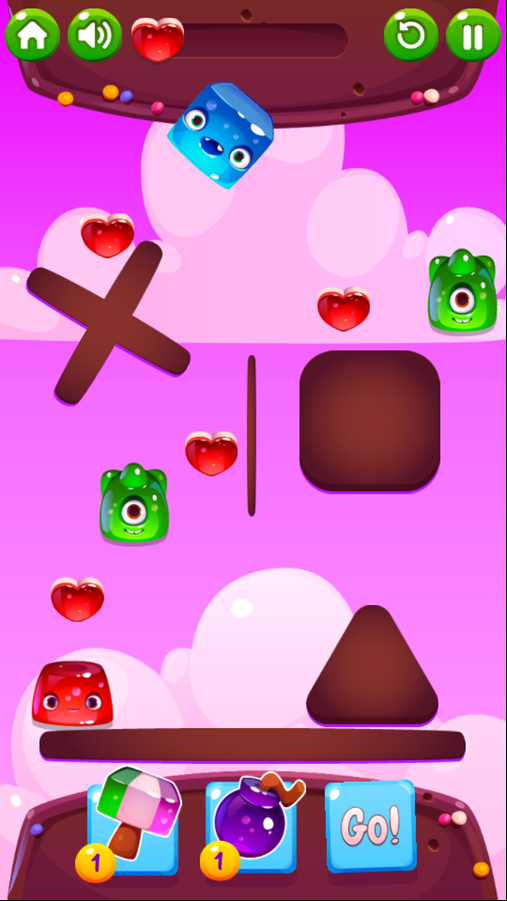 Blob Lover Game Final Level Screenshot.