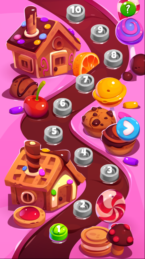 Blob Lover Game Welcome Screen Screenshot.