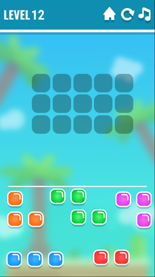 Block Blast Game Level 12 Screenshot.