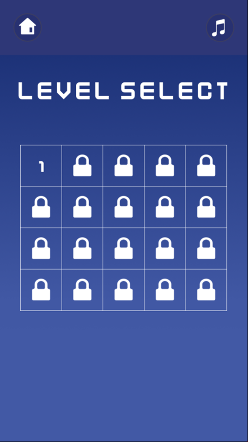 Block Buster Blitz Game Level Select Screenshot.