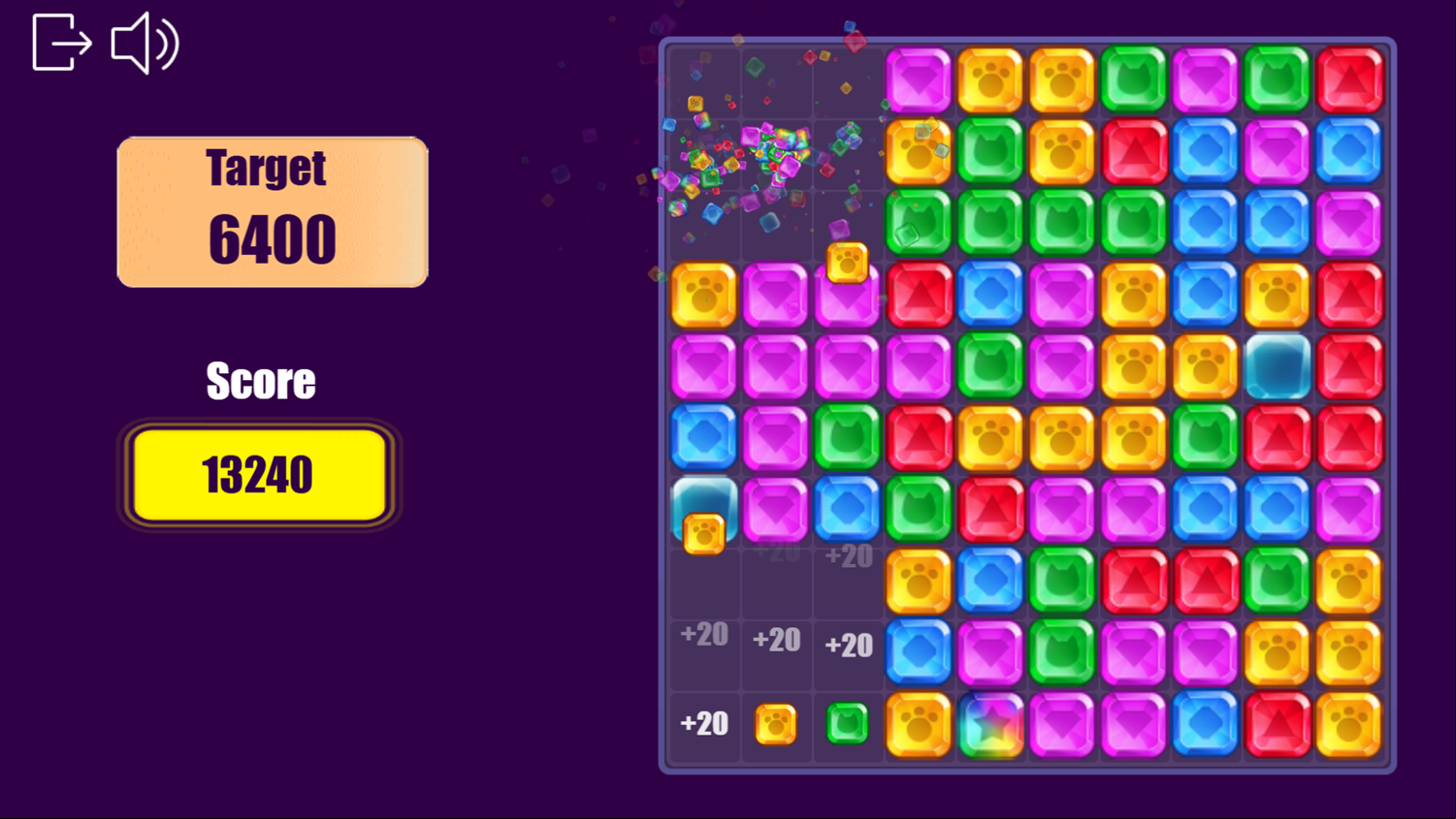 Block Champ Game Level Progress Screenshot.