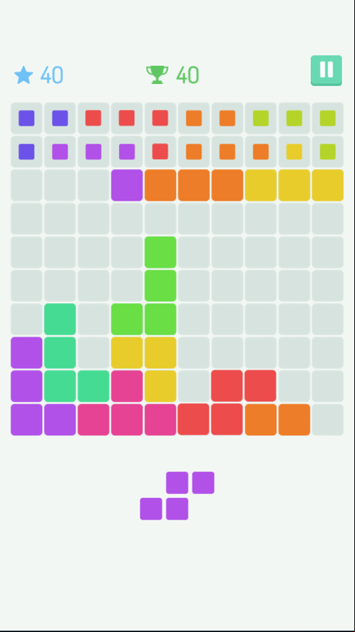 Blocks Puzzle Game Play Screenshot.