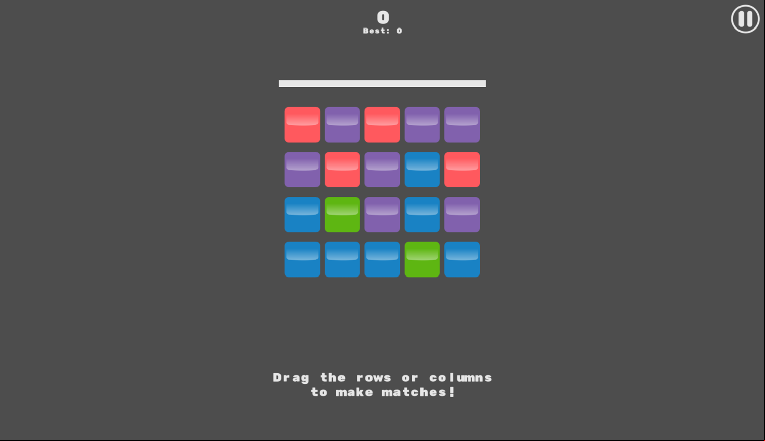 Blocks3 Game Start Screenshot.
