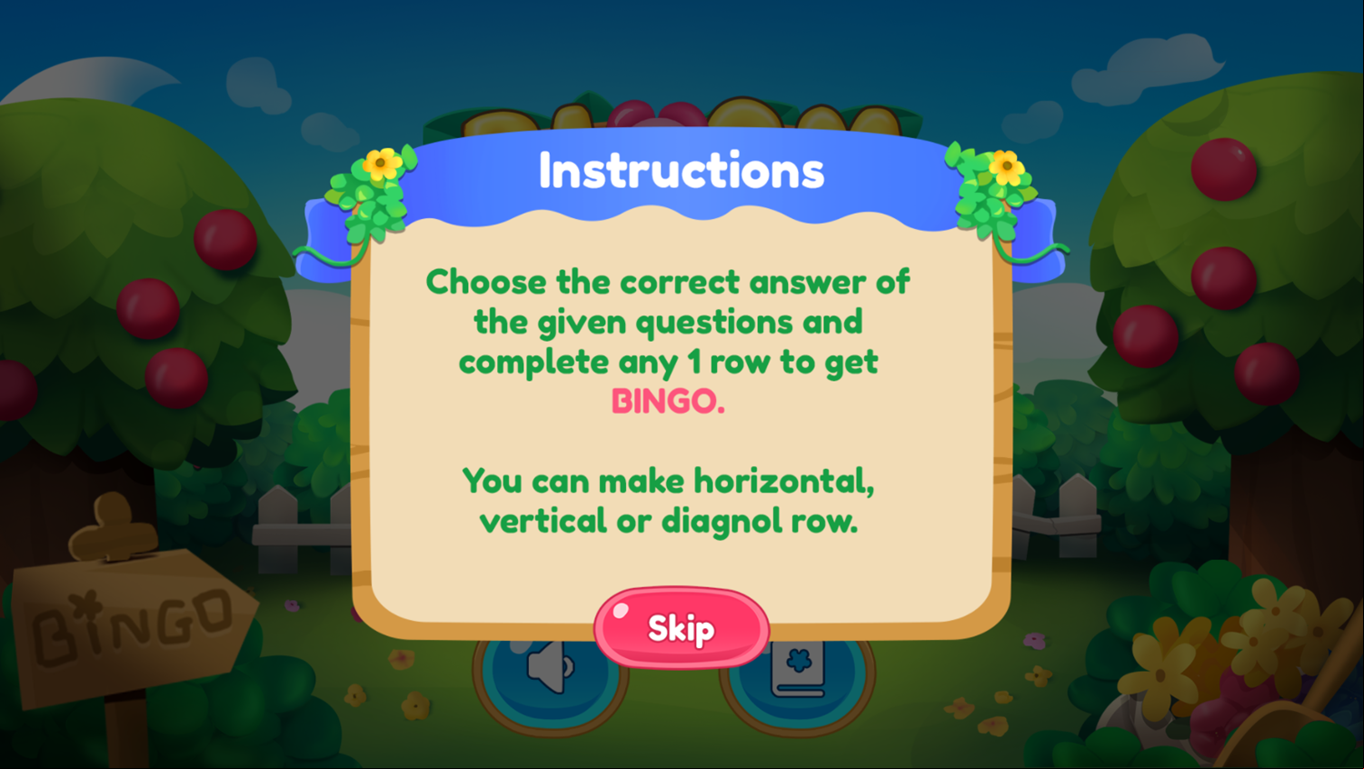 Bloom Me Game How to Play Screen Screenshot.