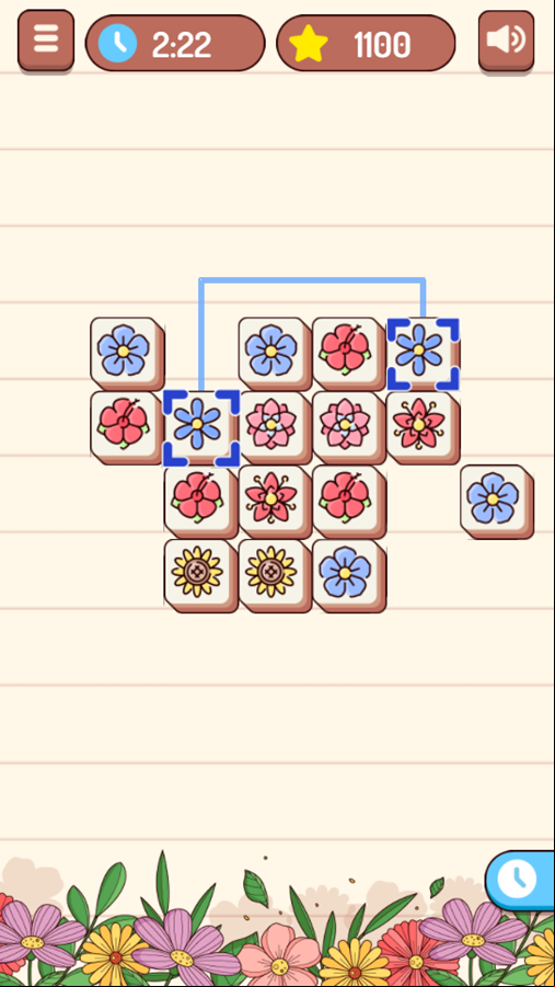 Blossom Party Game Level Play Screenshot.