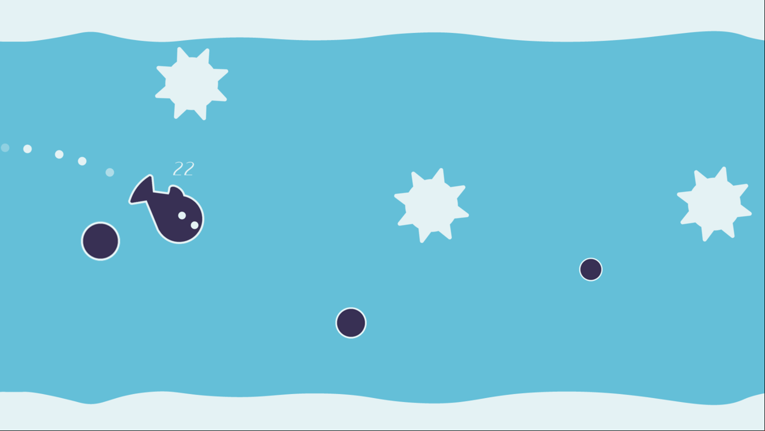 Blue Fish Game Play Screenshot.