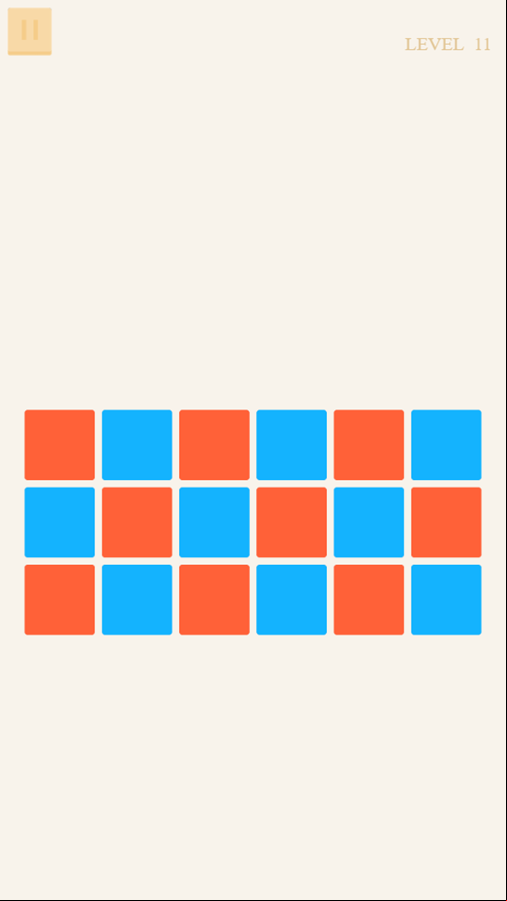 Blue Red Game Level Challenge Screenshot.