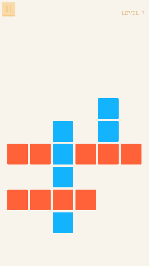 Blue Red Game Level Progress Screenshot.