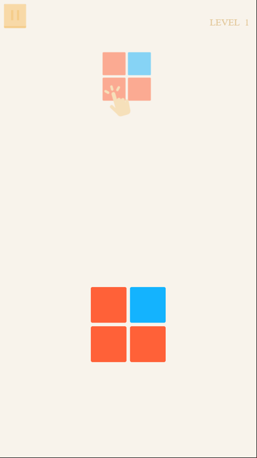 Blue Red Game Level Start Screenshot.