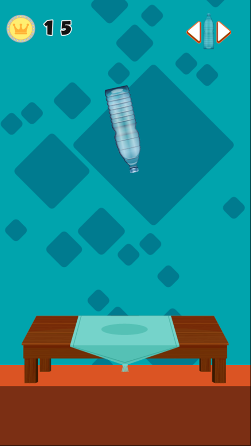 Bottle Flip Game Play Screenshot.
