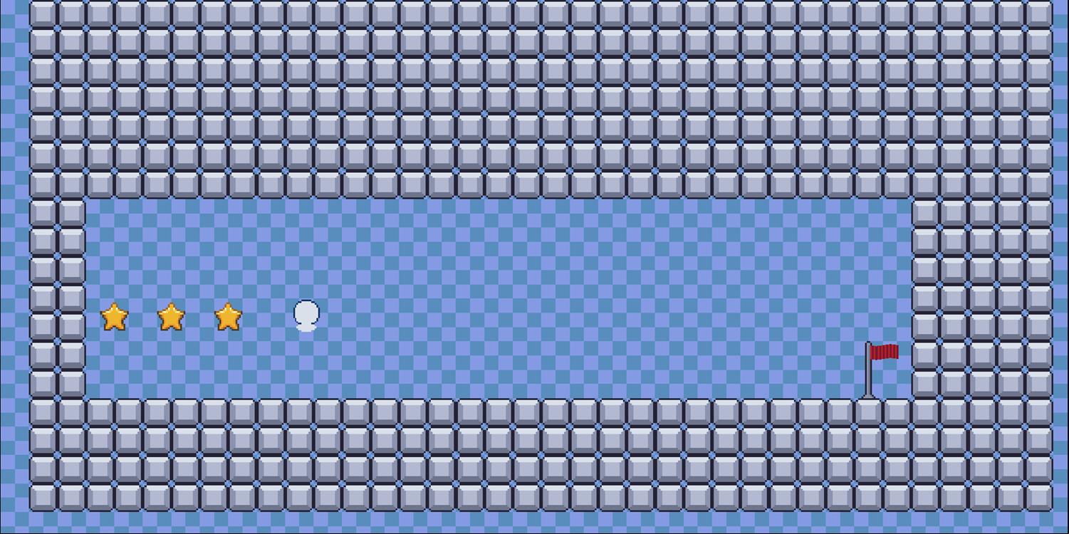 Bounce Ball Game First Level Screenshot.