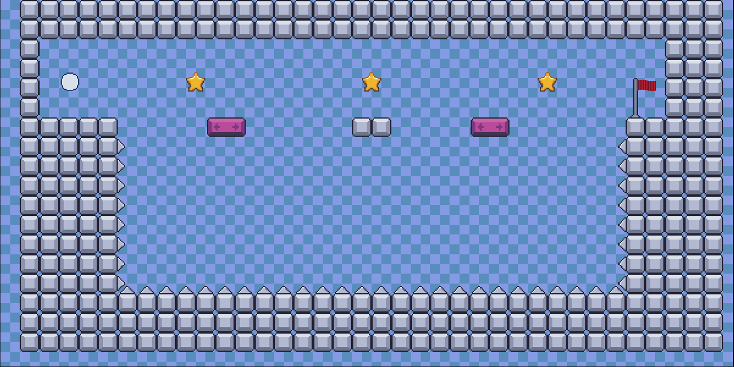 Bounce Ball Game Level With Moving Platforms Screenshot.