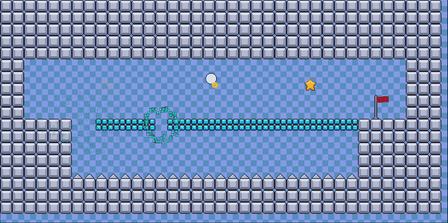 Bounce Ball Game Level With Temporary Floors Screenshot.