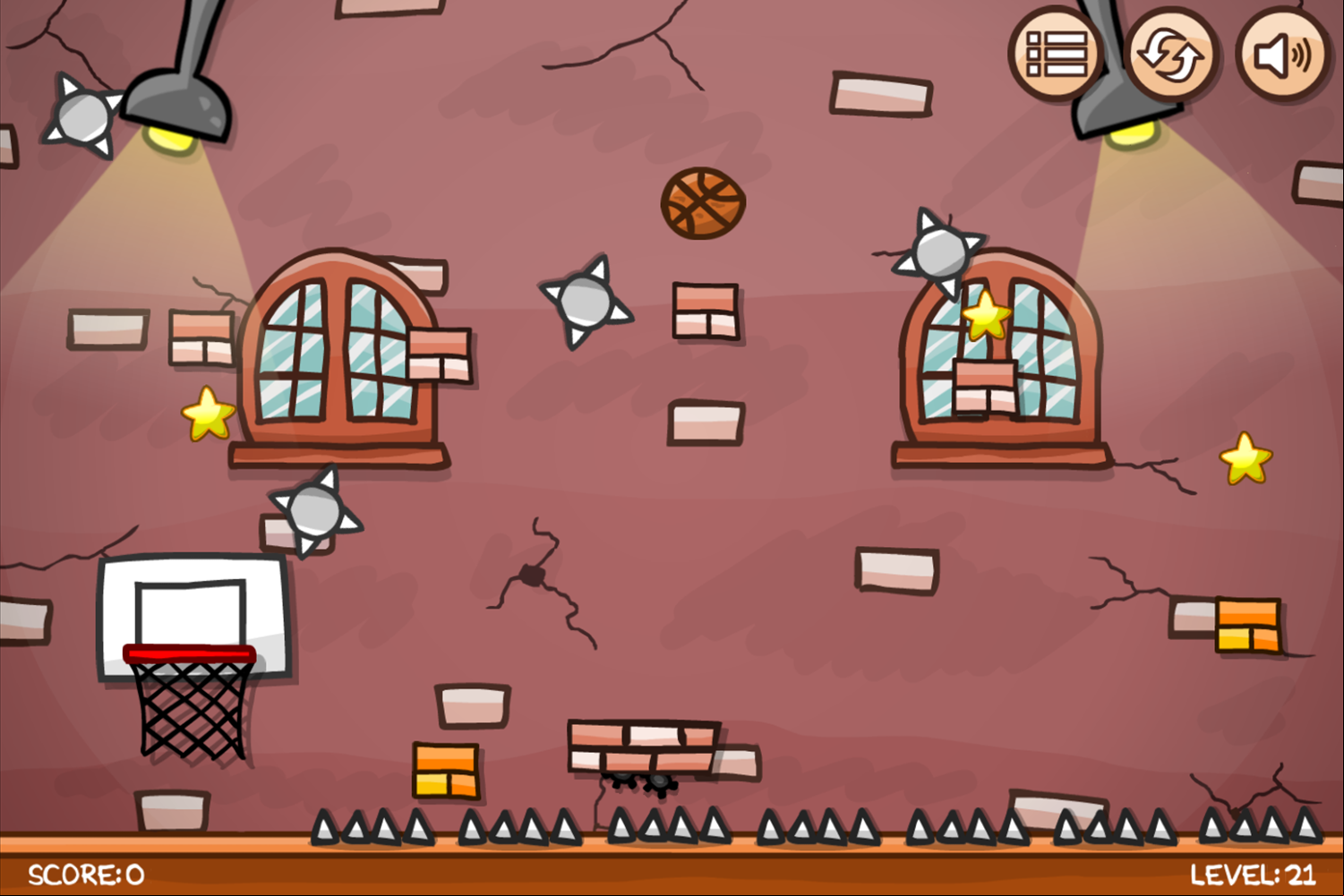 Bouncy Ball Game Final Stage Screenshot.