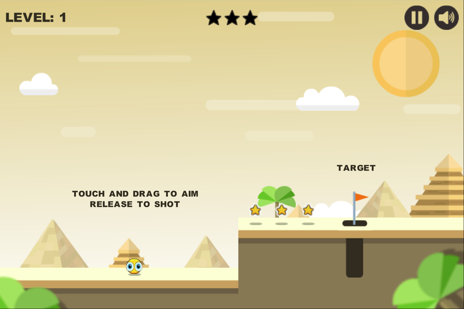 Bouncy Golf Game How to Play Screen Screenshot.