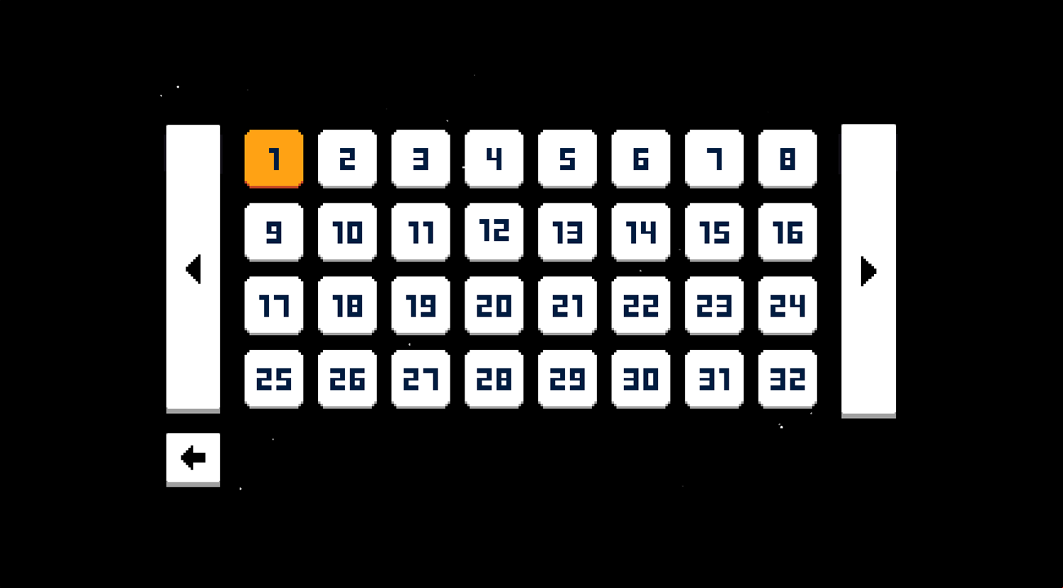 Box Boy Game Level Select Screenshot.
