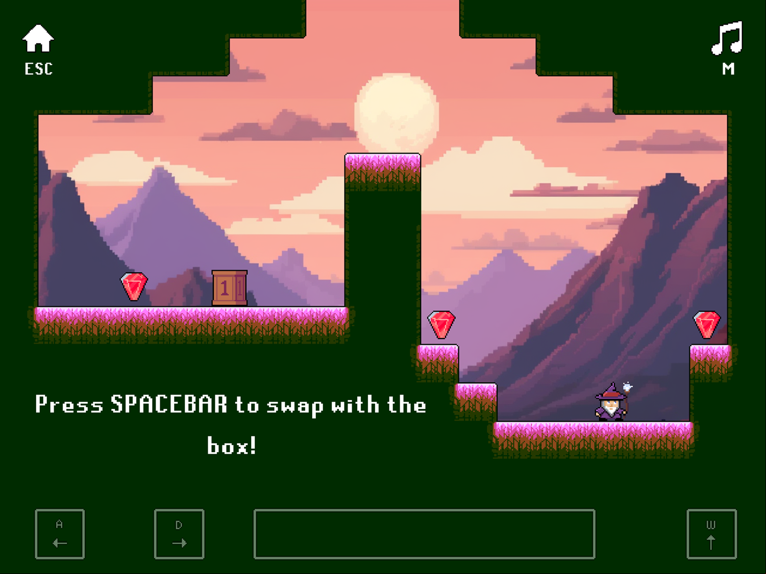 Boxes Wizard 2 Game Instructions Screenshot.