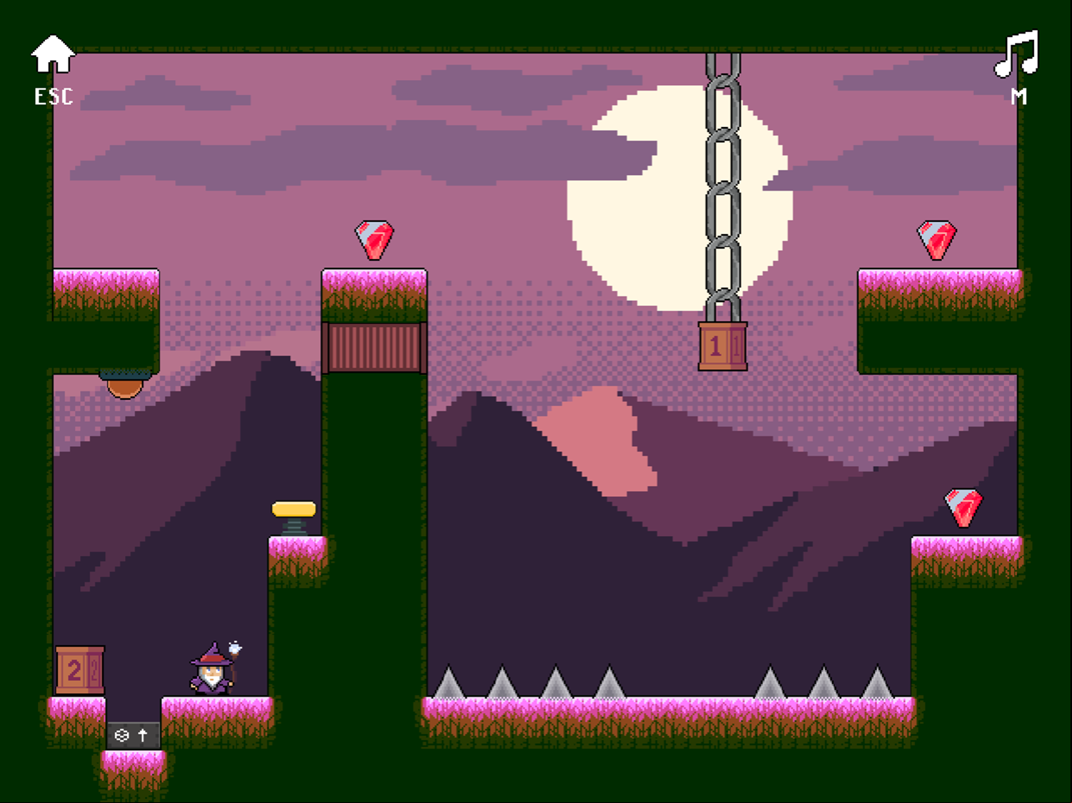 Boxes Wizard Game Final Level Screenshot.