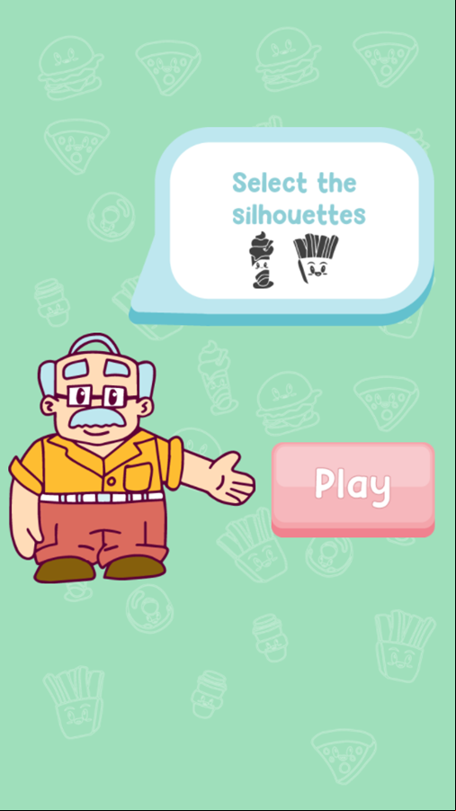 Brain Academy Game Select Silhouette Screenshot.