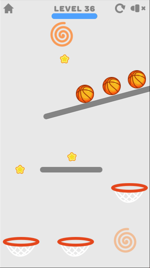 Brain Dunk Game Final Level Screenshot.