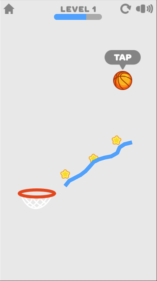 Brain Dunk Game Tap to Play Screenshot.