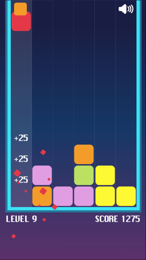 Breacking Blocks Game Play Screenshot.
