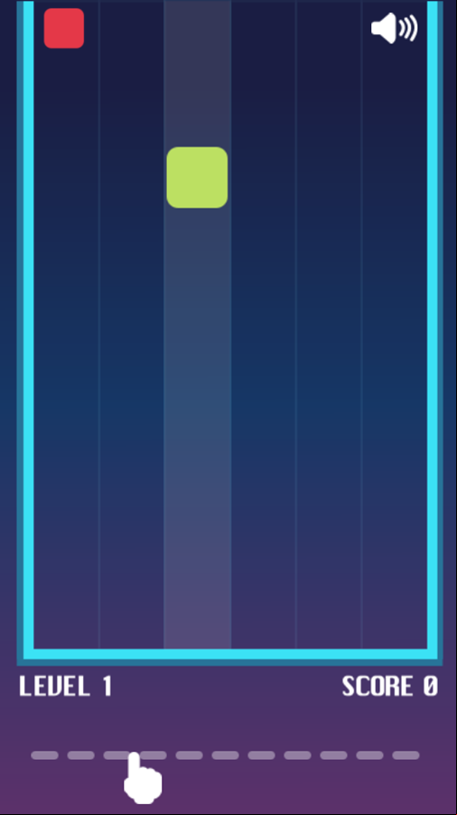 Breacking Blocks Game Start Screenshot.