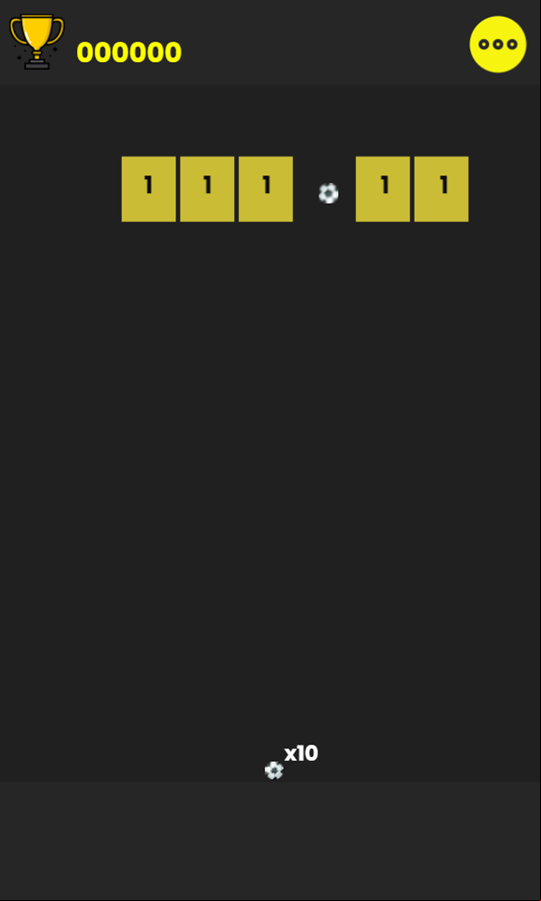 Break Bricks Game Start Screenshot.