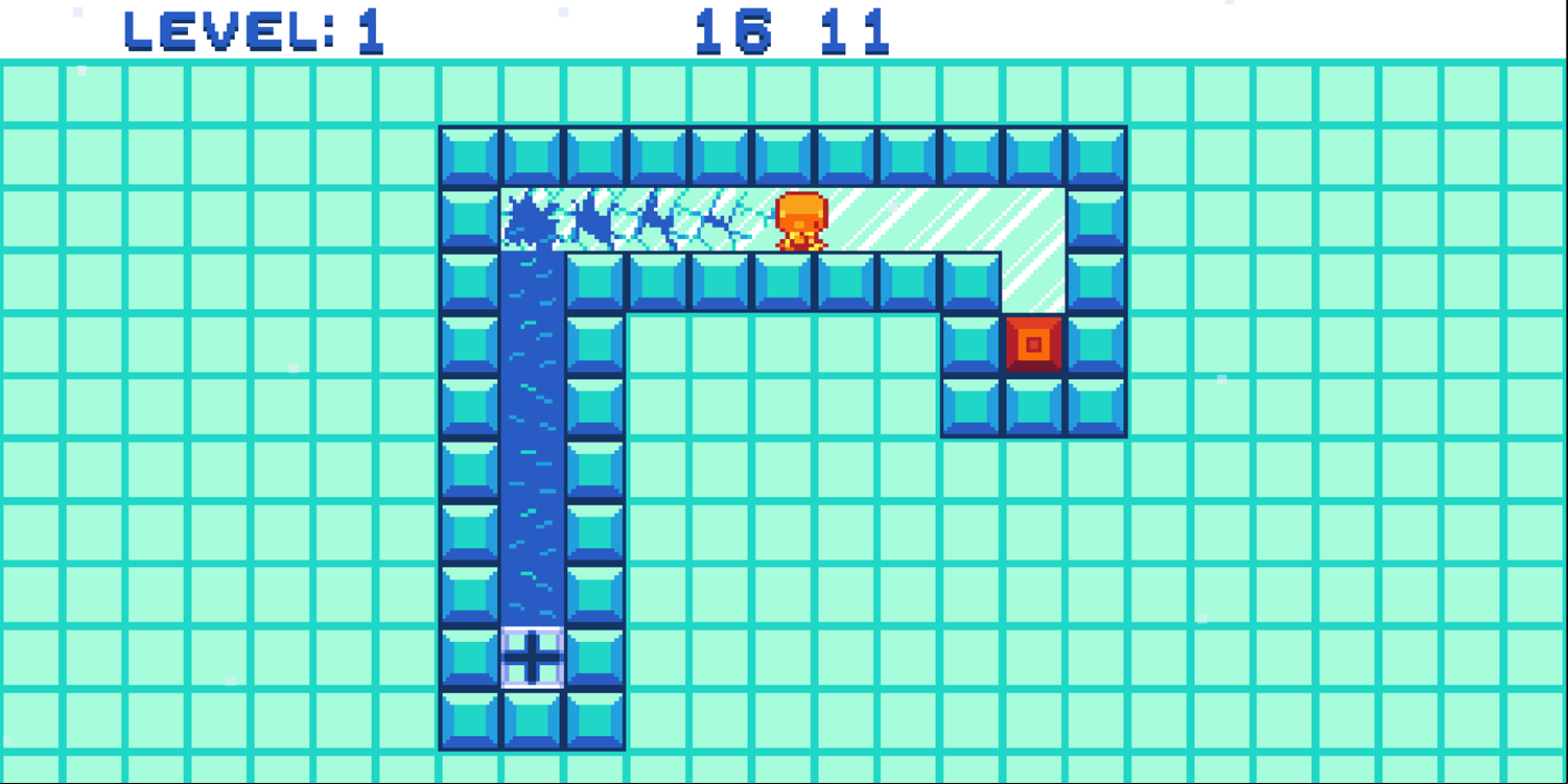 Breaking The Ice Game Level Play Screenshot.