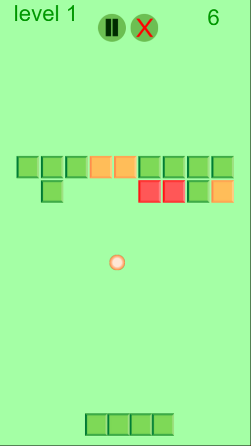 Breakout Game Level Play Screenshot.