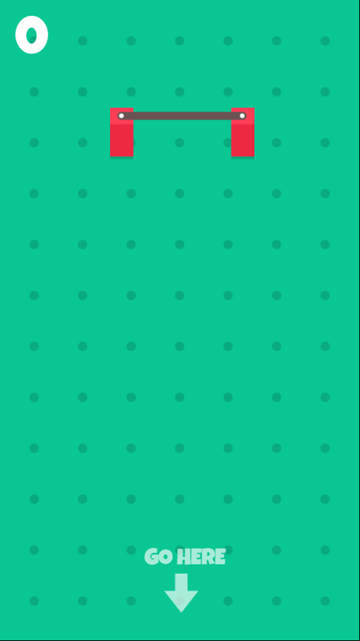 Bridge Down Game Start Screenshot.