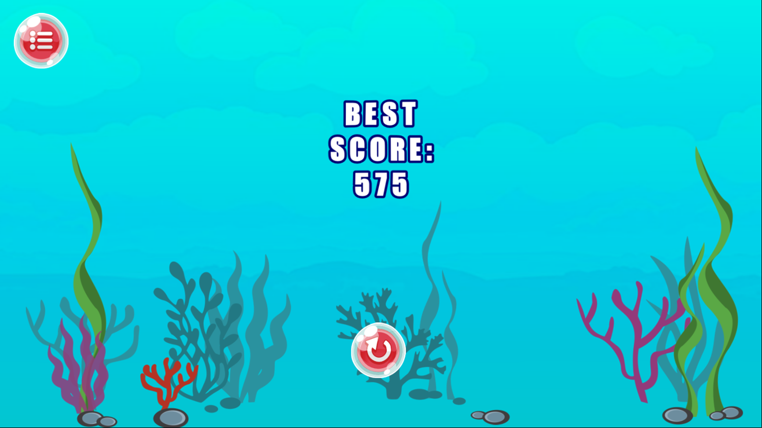 Bubble Fish Game Best Score Screenshot.