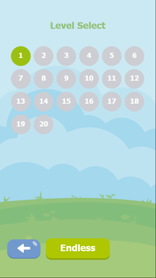 Bubble Shooter Rescue The Animals Game Level Select Screenshot.