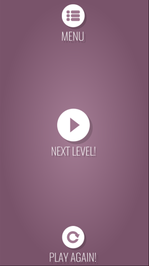 Bucket Ball Game Level Complete Screen Screenshot.