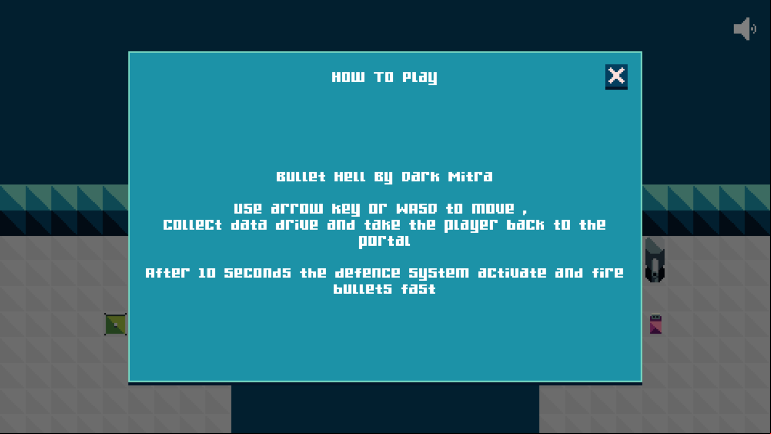 Bullet Hell Game How To Play Screenshot.